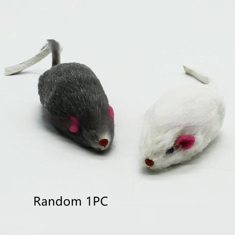 Cat Supplies 2-inch Rabbit Skin Mouse Self-hi Toy