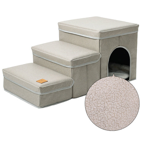 Cat Kennel Cage Multifunctional Dog Stairs Upper Bed Sofa Puppy
