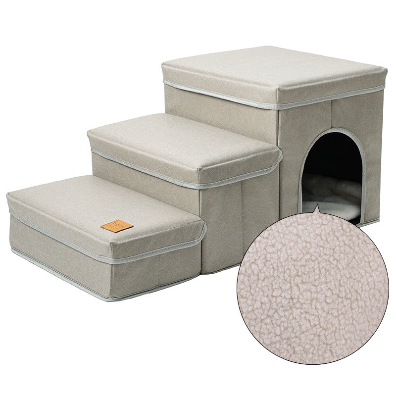 Cat Kennel Cage Multifunctional Dog Stairs Upper Bed Sofa Puppy