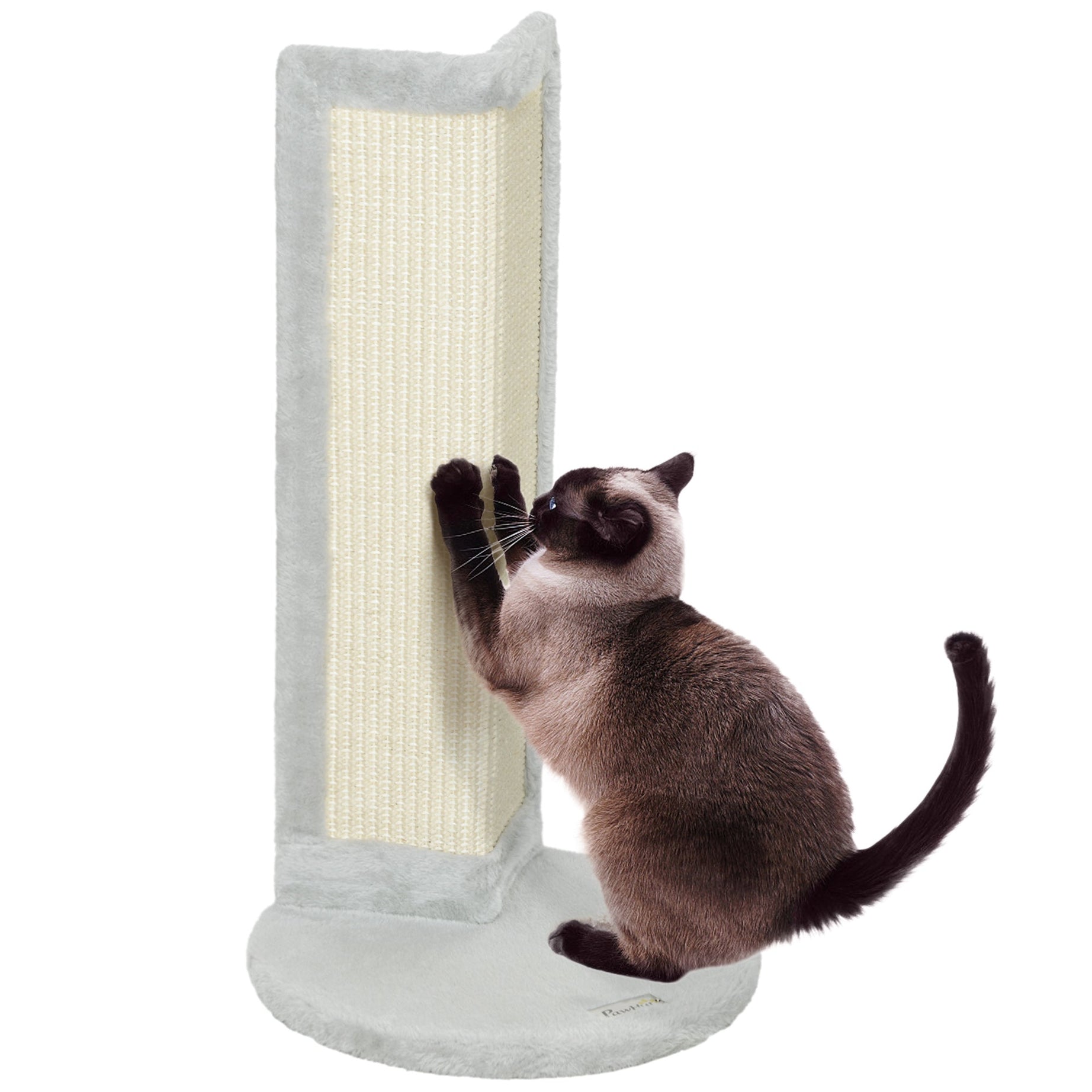56cm Corner Cat Scratching Post With Sisal Pad Grey