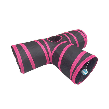 Rabbit Cat Tunnel Suede Three Channel Foldable Pet Supplies
