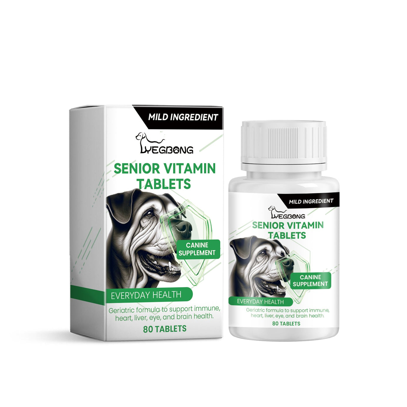 Senior Dog Vitamin Tablets Multivitamin Supplement For Older Dogs