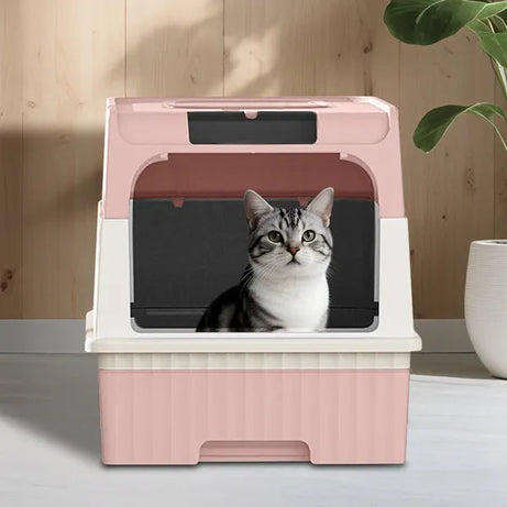 Pinkmagic Cube Intelligent Cat Litter Box Free Hands Enjoy Pure