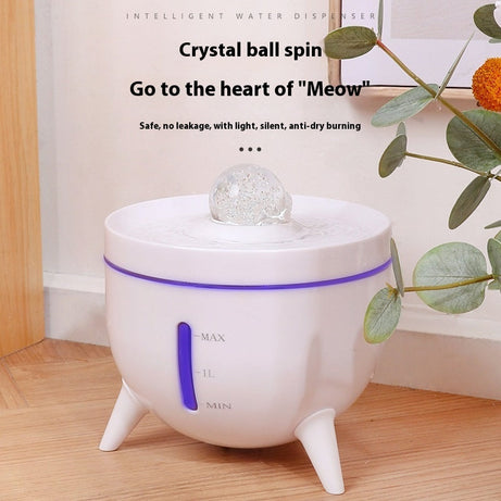 Crystal Ball Automatic Circulating Filter Pet Water Dispenser