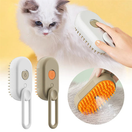 Cat Steam Brush Steamy Dog 3-in-1 Electric Spray Hair Brushes
