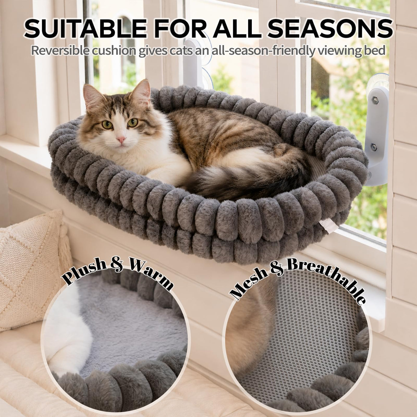 Cloud Cat Window Perch For Indoor Cats Hammock Bed Foldable