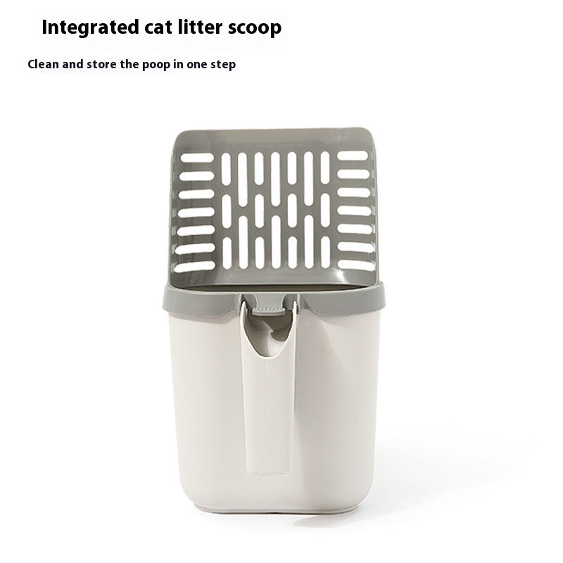 Large Capacity Integrated Cat Litter Scoop Small Size Shit Trash