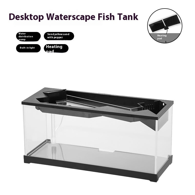 Acrylic Filter Circularly Heating Lighting Integrated Lazy Aquarium