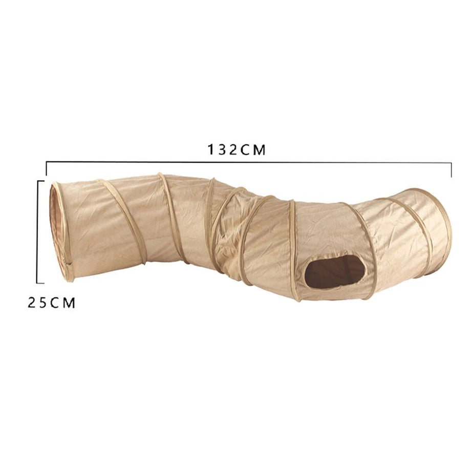 Cat Tunnel Collapsible S-shape Peekaboo Cave Play Tube Interactive