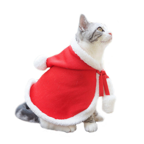 Cute Dog Cat Costume Christmas Cloak Halloween Disguise