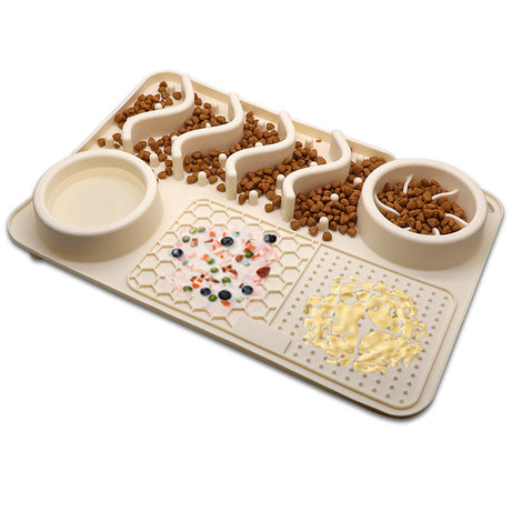 Dog Silicone Licking Pad Pet Mat Smelling Multifunctional Food Bowl