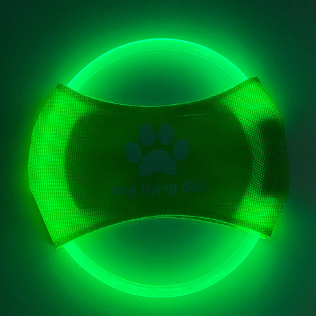 Dog Flying Discs Light Glowing LED Luminoustrainning Interactive