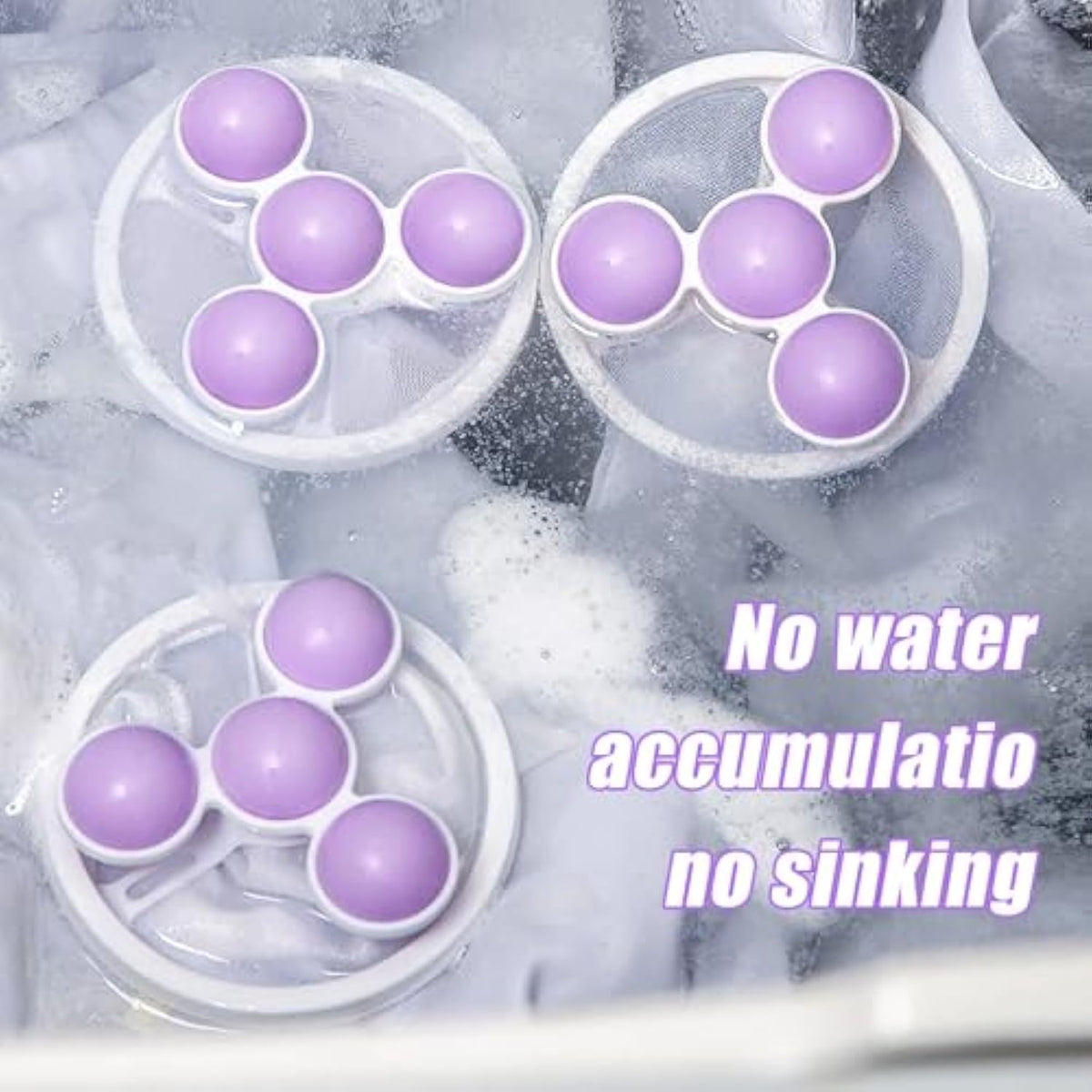 3pcs Floating Hair Filtering Mesh Removal Pet Lint Removers