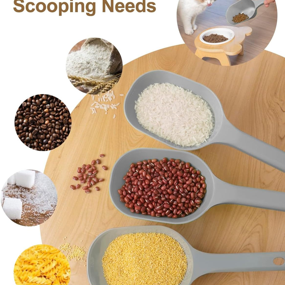 Pet Food Scoop 1 Cup Capacity Lines For 2 And Plastic Pet For Dog