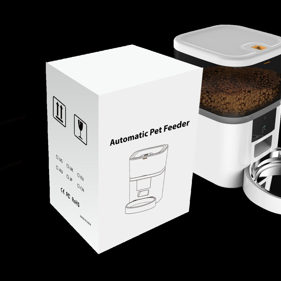 Video Camera With Adjustable Performance Pet Feeder
