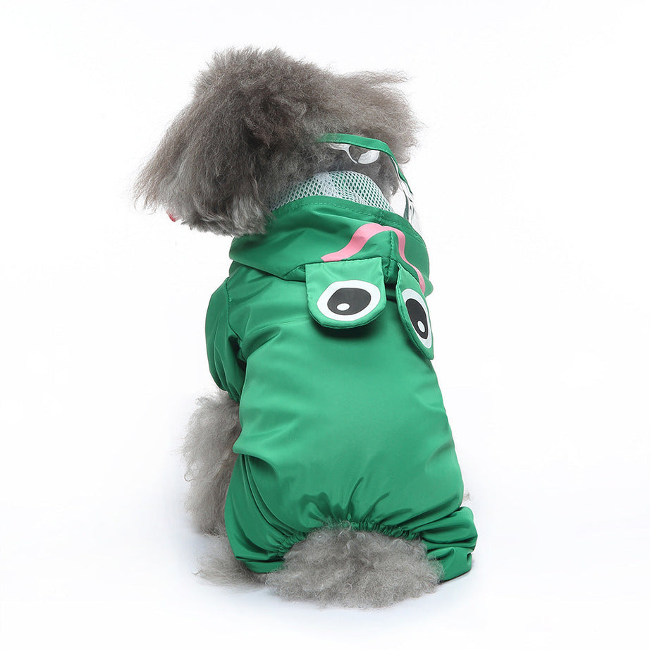 Pet Sound Dog Raincoat Four-legged Reflective Pattern Four Seasons