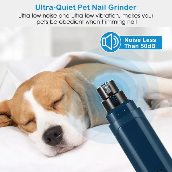 Dog Nail Grinder 2 Speeds Quiet USB Rechargeable Pet Professional