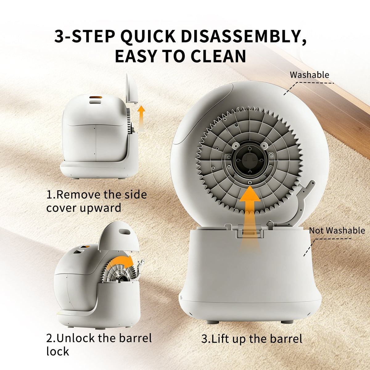 Only Self Pickup---fully Automatic Cat Litter Box