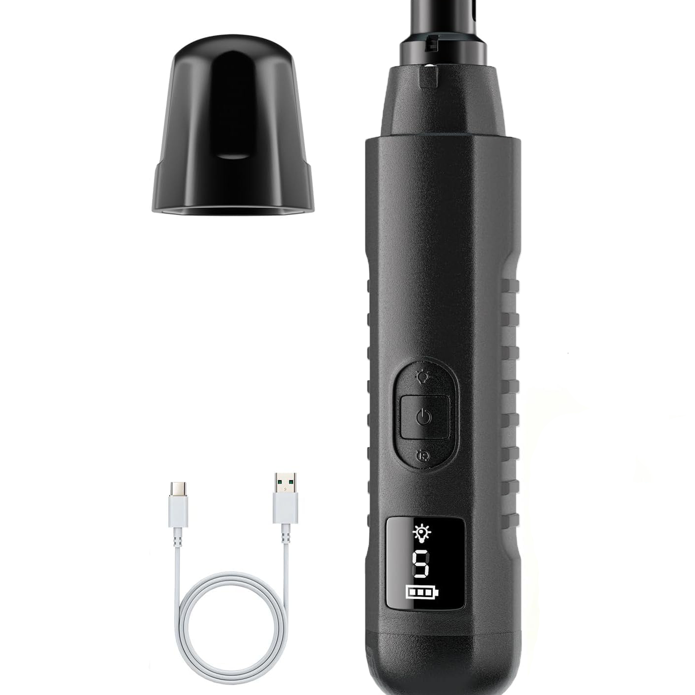 2026 New Silent Groom Pro Dog Nail Grinder 5-speed With LED Light