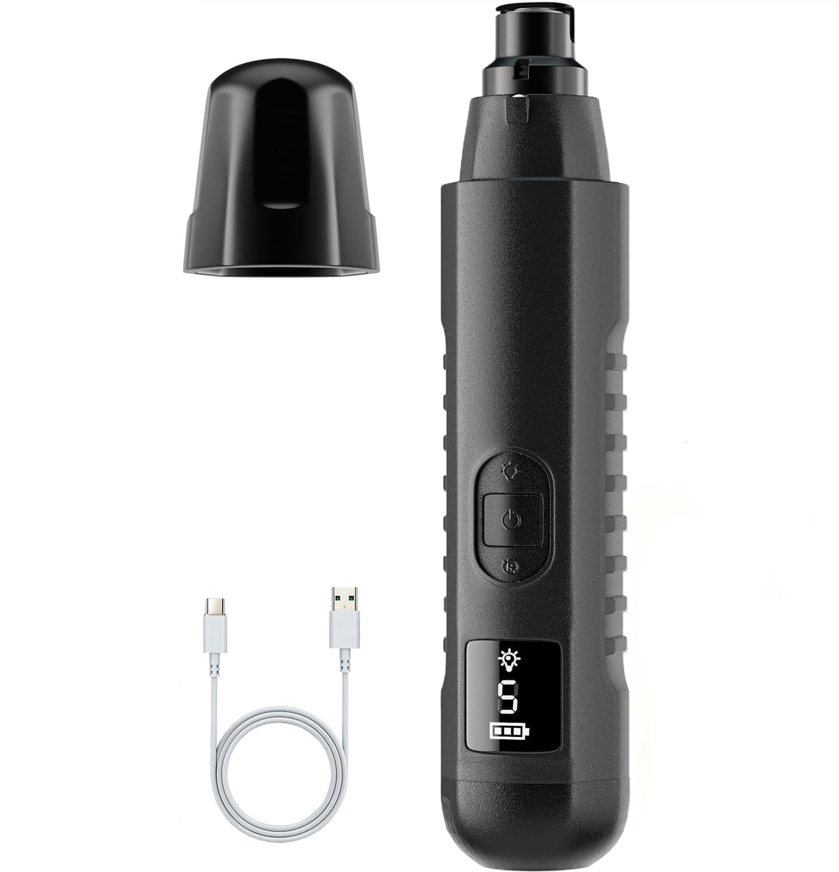 2026 New Silent Groom Pro Dog Nail Grinder 5-speed With LED Light
