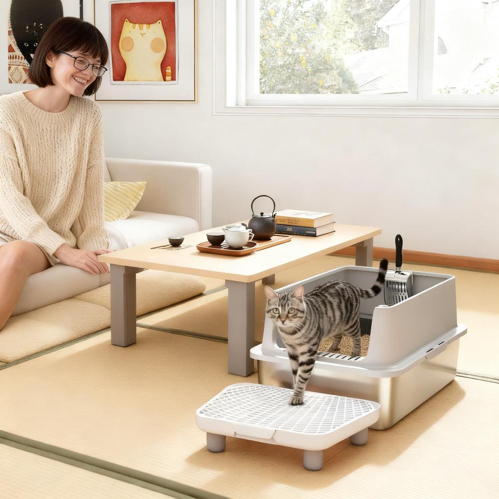 Cat Litter Box Stainless Steel Scoop