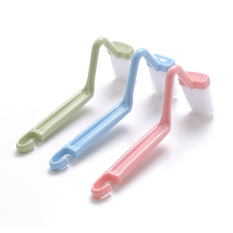 Curved Toilet Brush Gap Cleaning Tool Bathroom Accessory Long