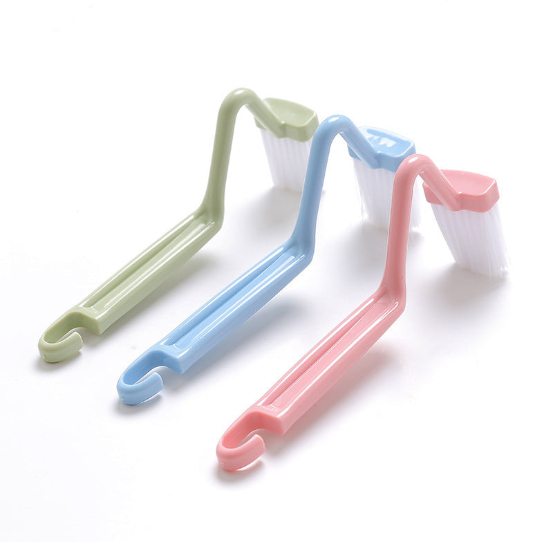 Curved Toilet Brush Gap Cleaning Tool Bathroom Accessory Long