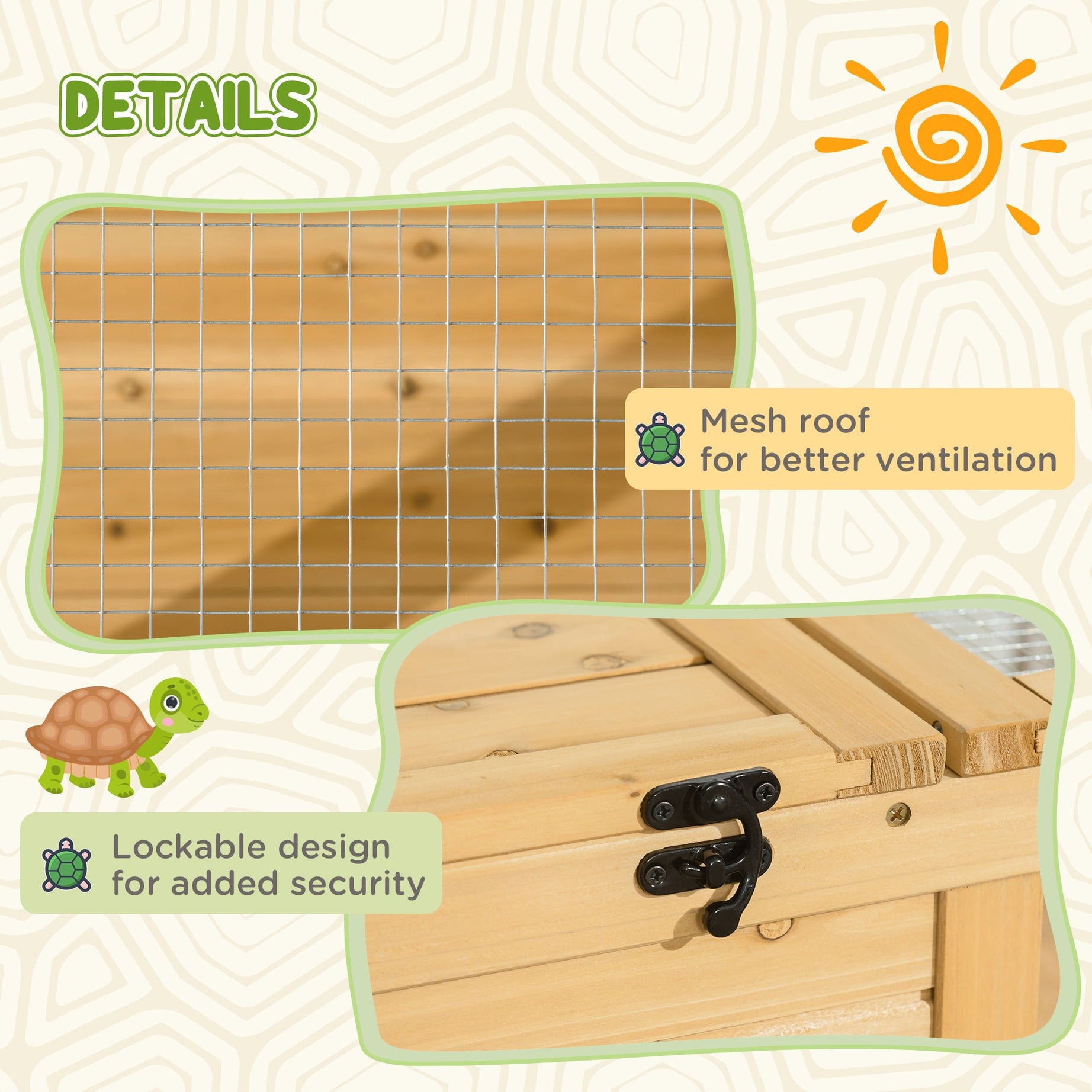 Wooden Reptile Cage With Top Access For Turtles Lizards Snakes