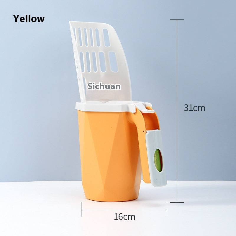 Large Capacity Integrated Cat Litter Scoop Cleaning Tool