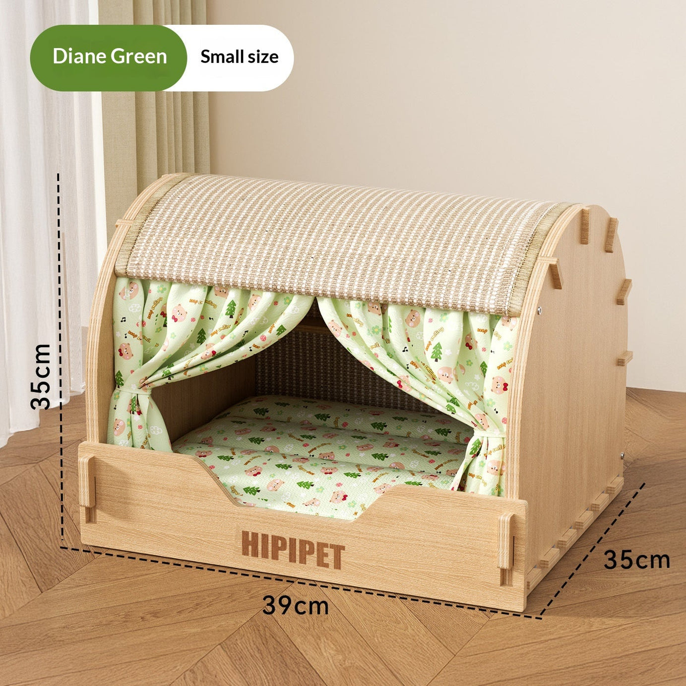 Four-season All-in-one Cat Bed With Scratching Post And Drawer