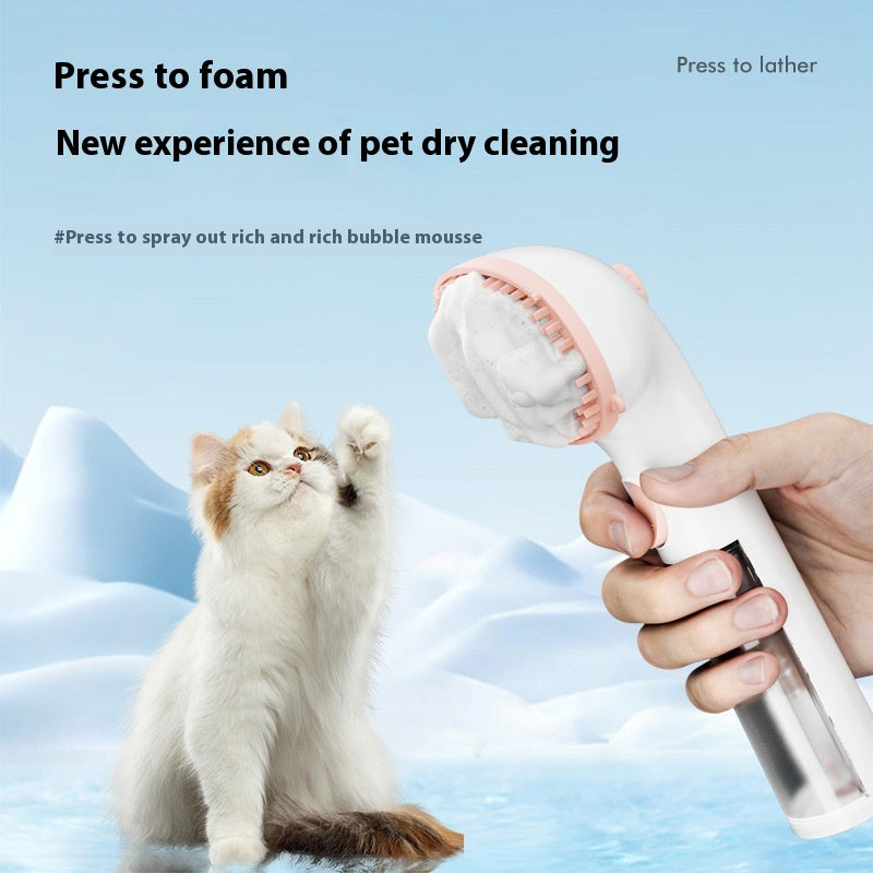 3-in-1 Pet Steam Brush Pet Cleaning Adjustable Comb Wash-free Hair