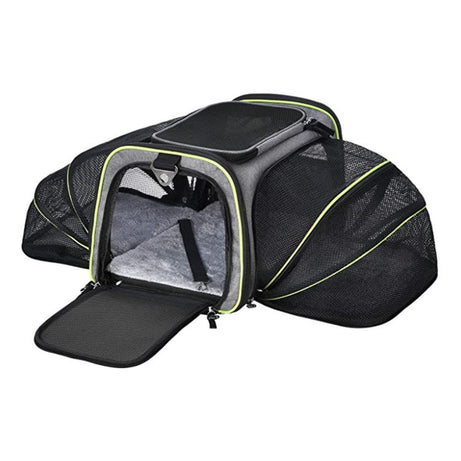 Carrier For Cat Pet Airline Approved Expandable Foldable Soft Dog