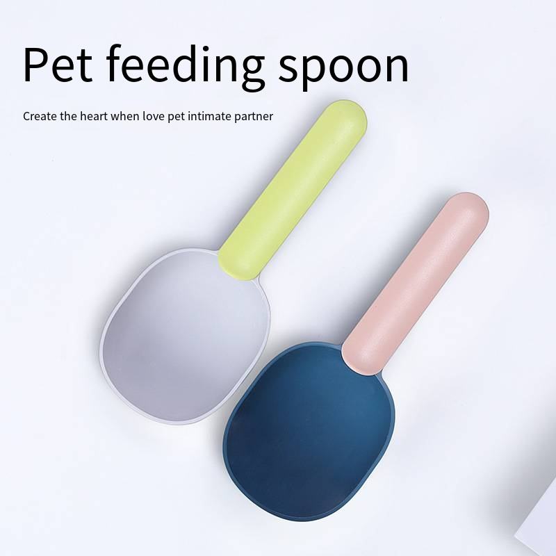 Pet Food Scoop With Ergonomic Bag Clip Handle For Cats Puppies