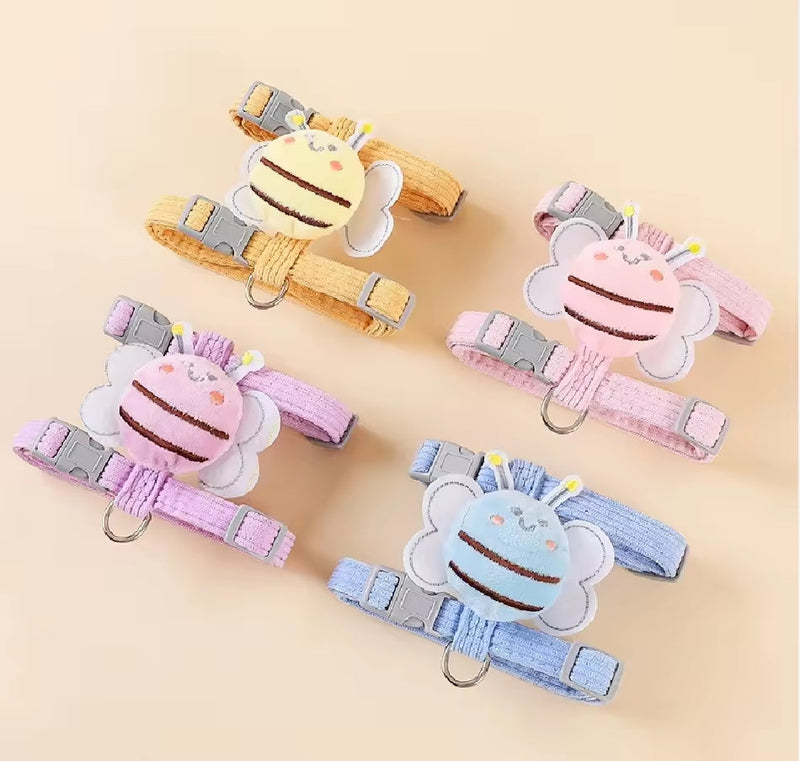 Kitten Harness Vest With Wing Decoration Strap Set For Cats