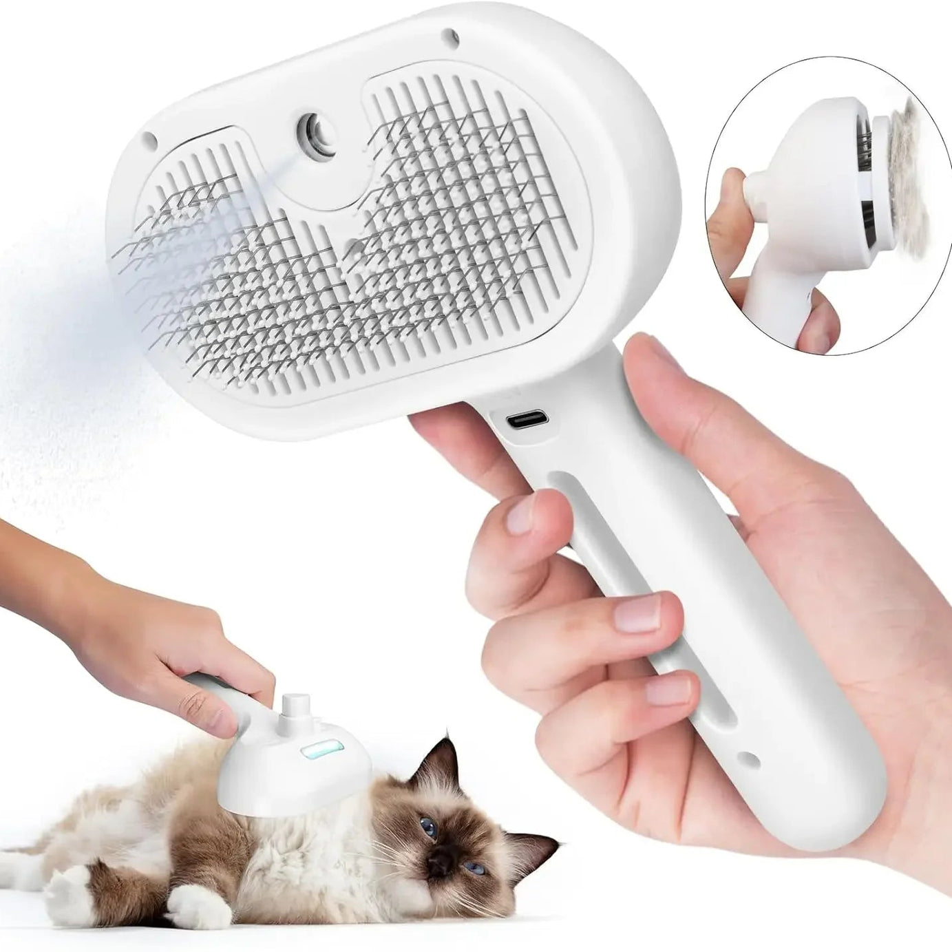 Pets Spray Hair Comb Pet Remover Cleaning Brush Cats Grooming Dog