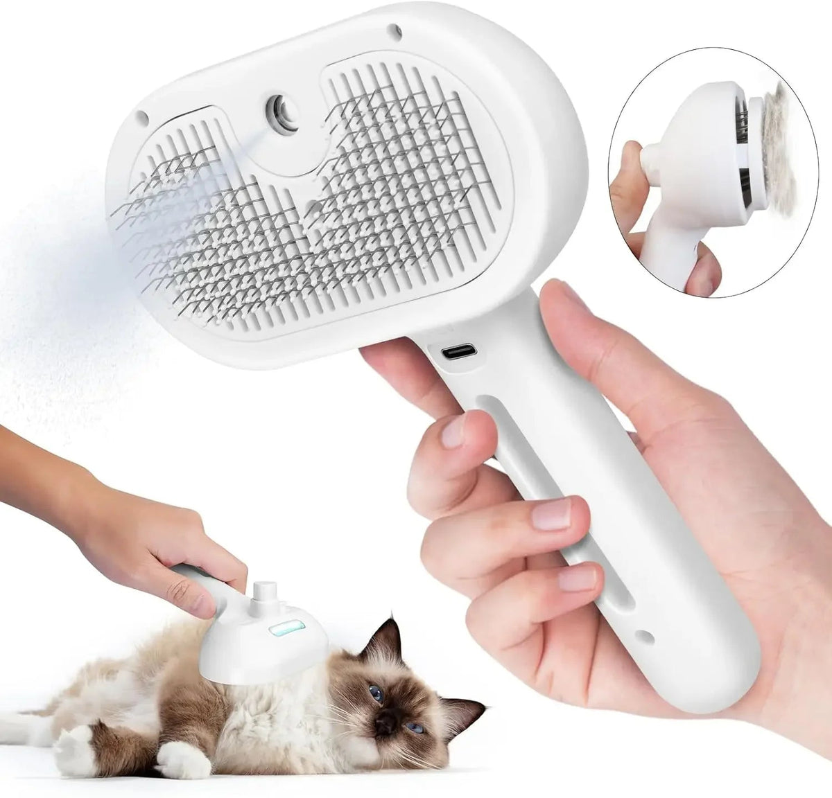 Pets Spray Hair Comb Pet Remover Cleaning Brush Cats Grooming Dog
