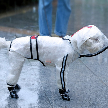 Dog Raincoat Four-legged Waterproof All-inclusive Teddy Bichon