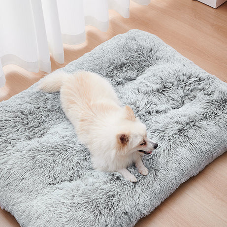 Dog Bed Mats Washable Large Sofa Portable Pet Kennel Long Plush