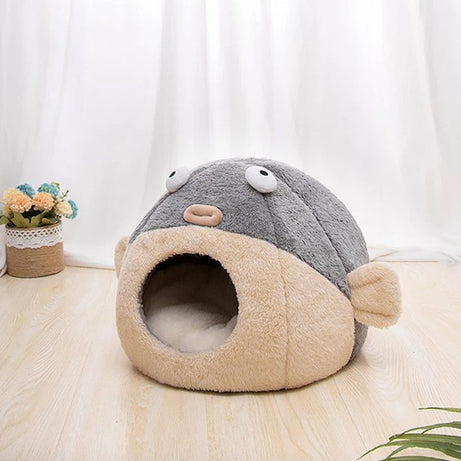 Cute Animal Cat Accessory Furniture Balloonfish-shaped Pet Mats