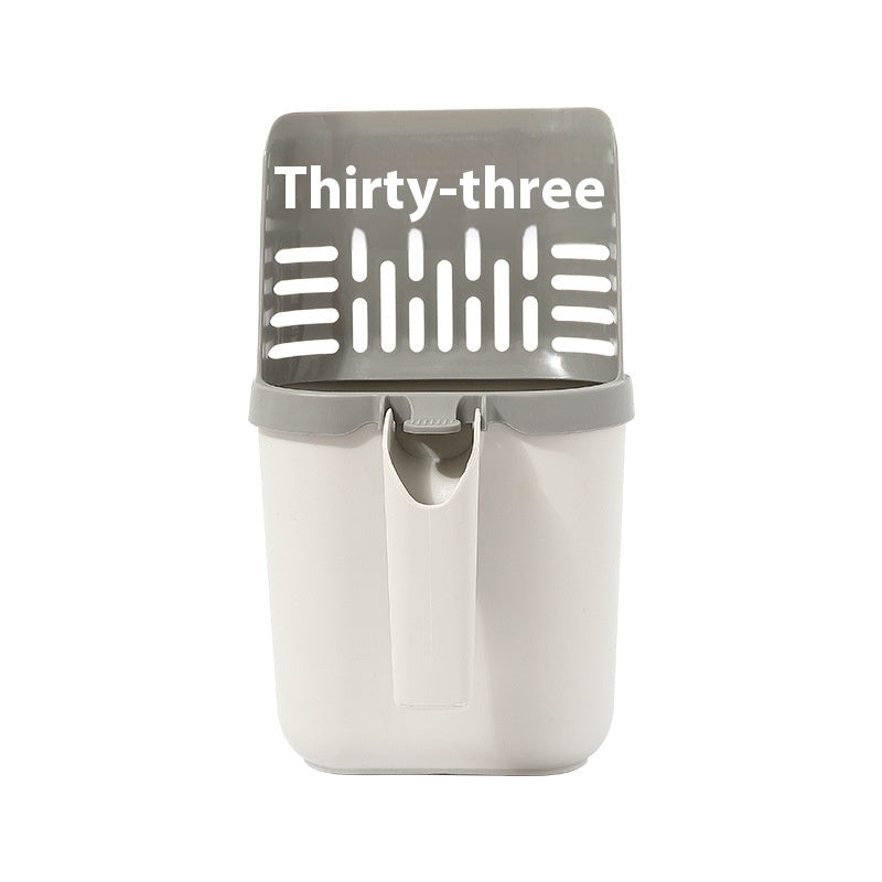 Large Capacity Integrated Cat Litter Scoop Shit Trash Can Shovel
