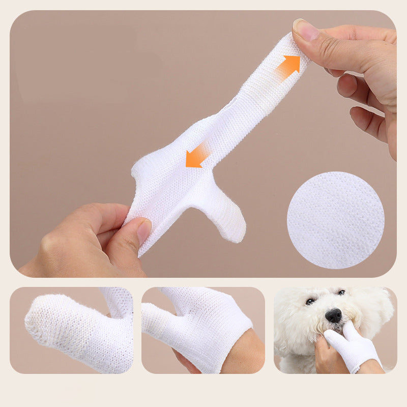 Pet Finger Toothbrush Dog Cover Cleaning Teeth Cat Mouth Cleansing