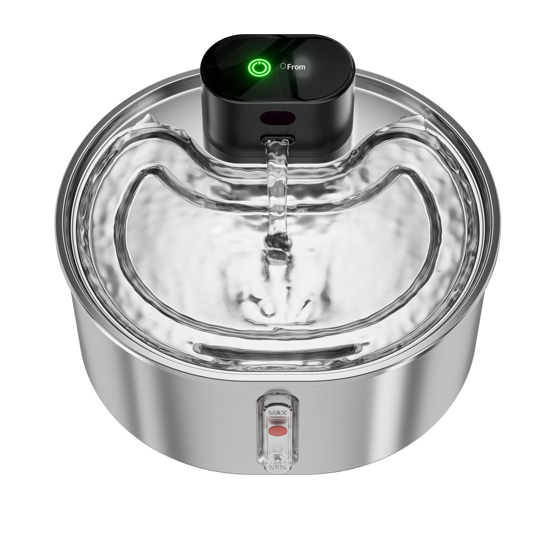 Smart Pet Water Fountain Wireless Cat Dispenser Stainless Steel