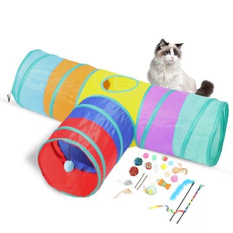 New Cat Tunnel Foldable Pet Climbing Path Toys