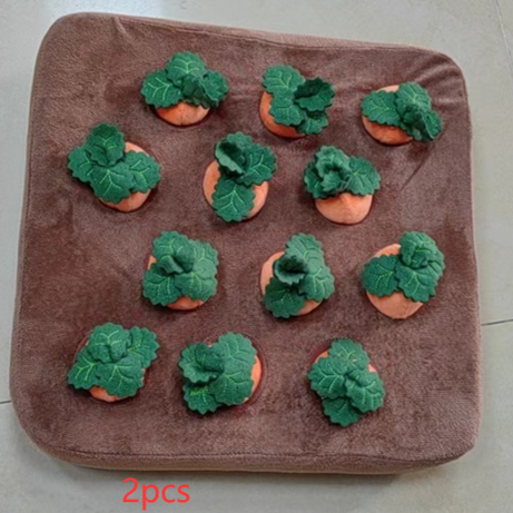 Pet Dog Toys Carrot Plush Toy Vegetable Chew For Dogs Snuffle Mat