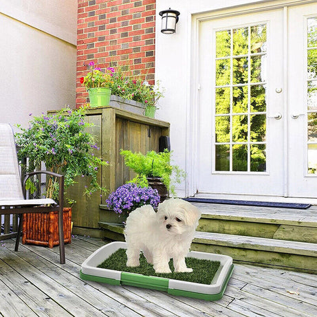 Pet Dog Toilet Mat Indoor Restroom Training Grass Potty Pad Loo