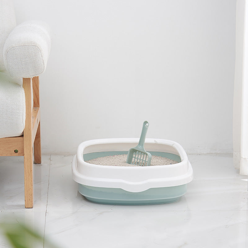 Pet Toilet Cat Litter Box With Scoop High Quality Anti-splash Dog