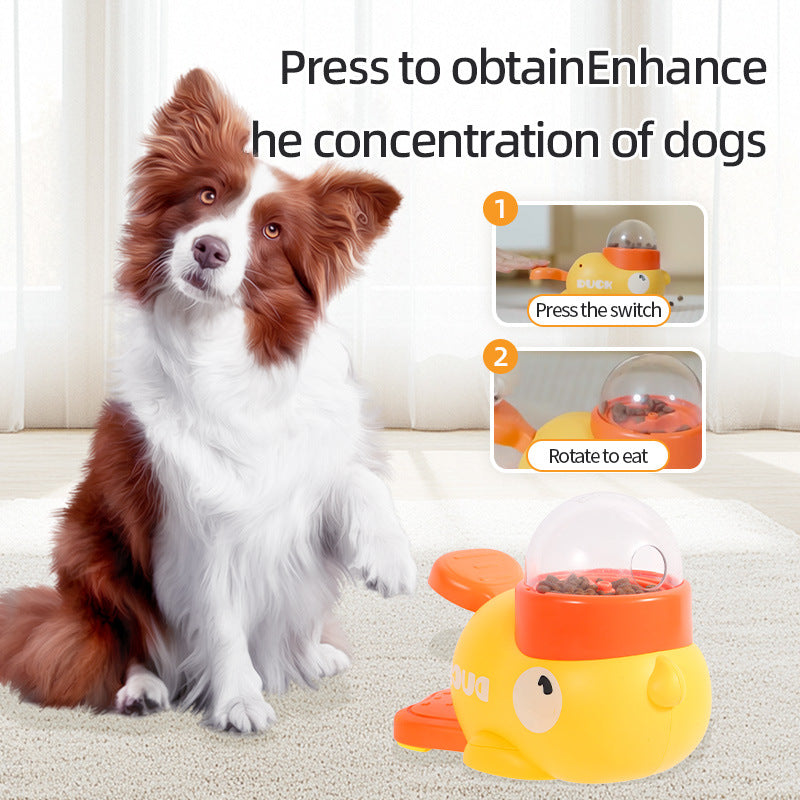 Dog Puzzle Feeder Interactive Pet Food Treat Dispenser Cartoon Duck