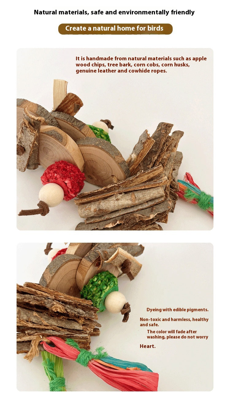 Parrot Bird Bite Toy String Relieving Stuffy Decorative Color
