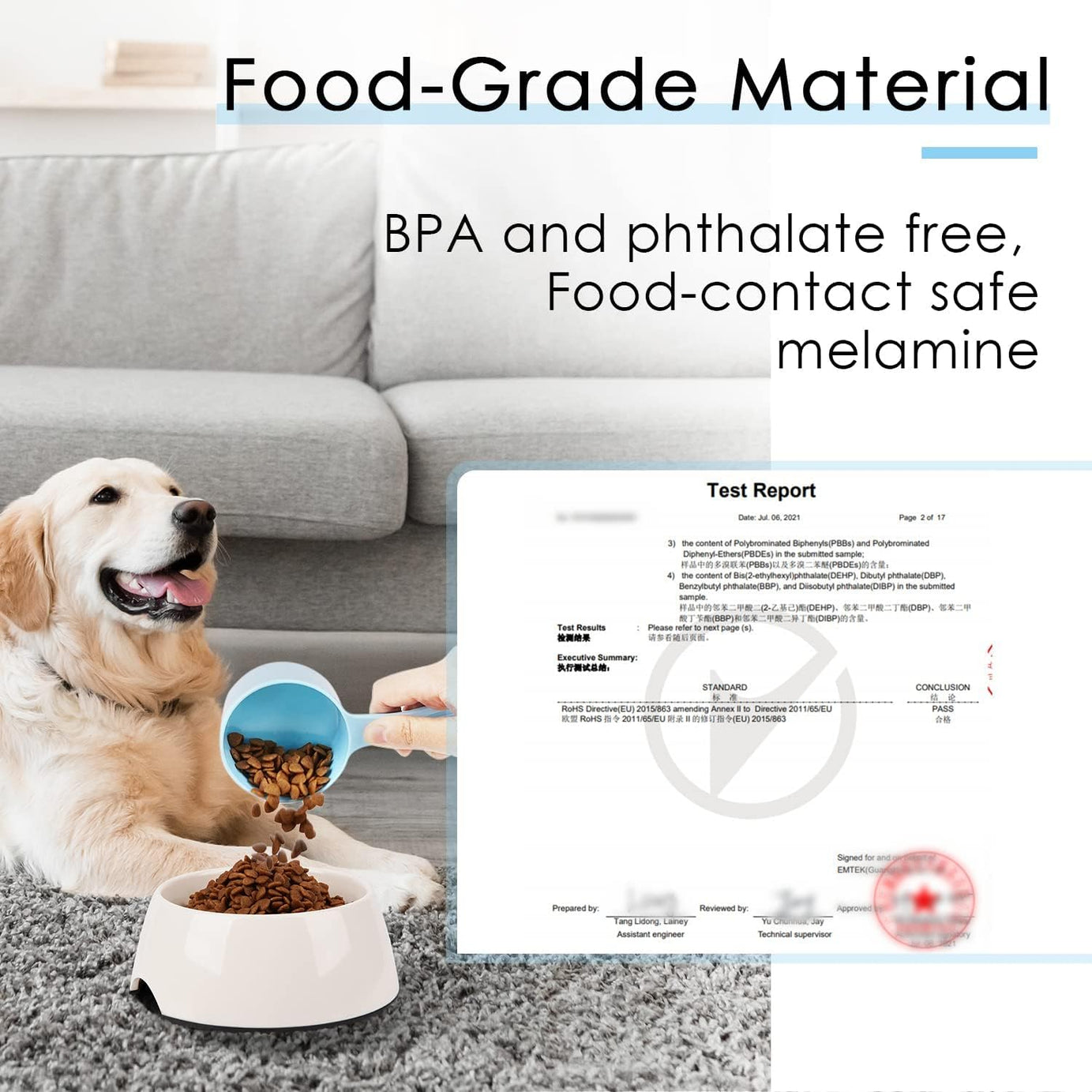 Dog Food Scoop For Container Measuring For Dogs Cats Birds