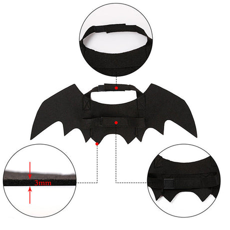 Halloween Creative Pet Cat Small Dogs Bat Wings Accessories